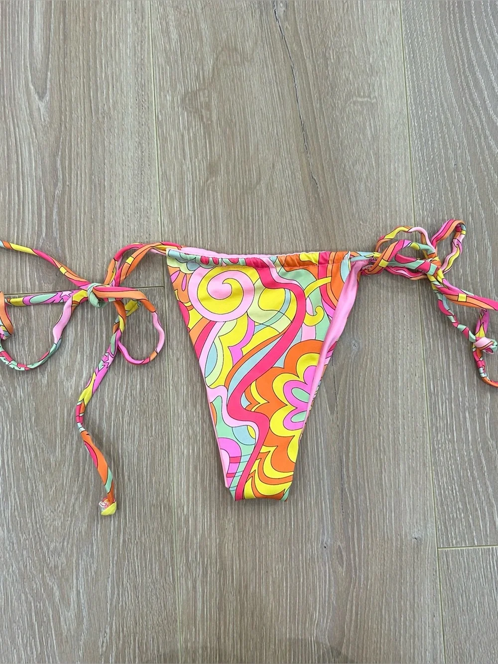 Frankie’s Bikinis Floral Bikini Set Size Extra Small Top and Small Bottom